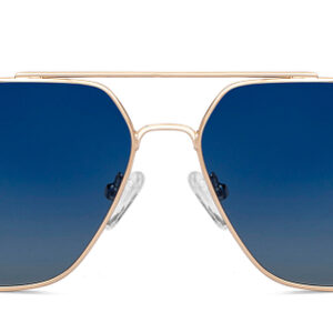 Gold Full Rim Aviator Sunglasses